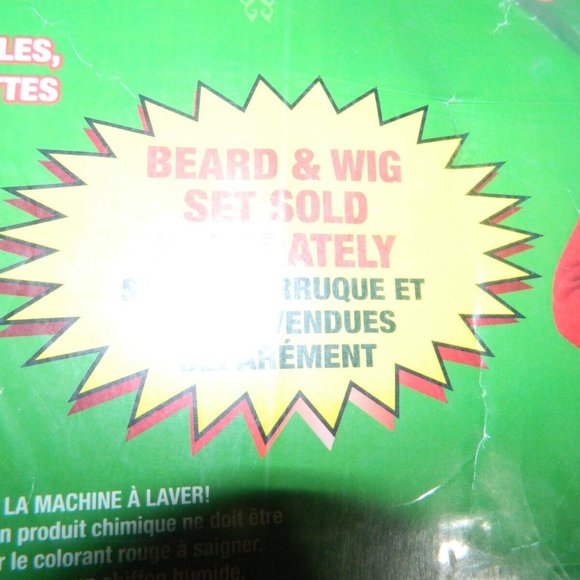 Rubies Christmas 701494 Flannel 6 pc Santa Suit Size XXL - Picture 3 of 7